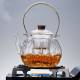 Glass steaming teapot | High temperature resistant electric ceramic stove kettle | Open flame household kettle | Teapot | Glass tea set