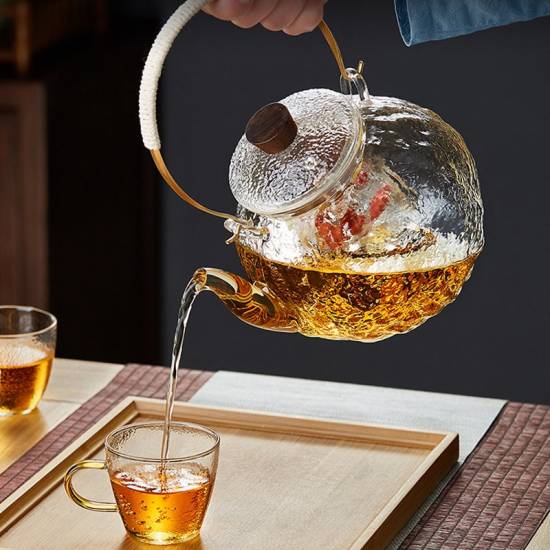 Glass steaming teapot | High temperature resistant electric ceramic stove kettle | Open flame household kettle | Teapot | Glass tea set Glass steaming teapot | High temperature resistant electric ceramic stove kettle | Open flame household kettle | Teapot | Glass tea set