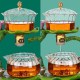Automatic tea set | Glass tea set | Kung Fu tea set | Creative lotus leaf glass automatic tea set | Tea party tea set