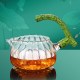 Automatic tea set | Glass tea set | Kung Fu tea set | Creative lotus leaf glass automatic tea set | Tea party tea set