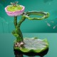 Automatic tea set | Glass tea set | Kung Fu tea set | Creative lotus leaf glass automatic tea set | Tea party tea set