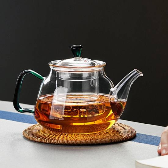 Glass teapot | High temperature resistant tea kettle | Electric ceramic stove kettle | Filter flower teapot | Tea set | Tea party tea set