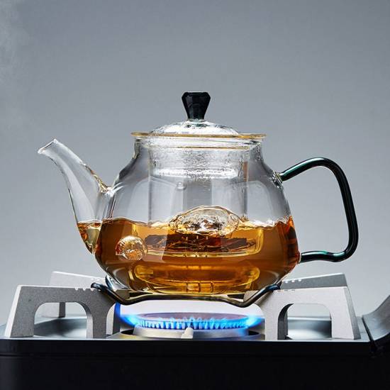 Glass teapot | High temperature resistant tea kettle | Electric ceramic stove kettle | Filter flower teapot | Tea set | Tea party tea set