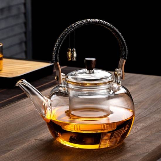 Glass teapot | Heat-resistant glass tea steamer | Thickened glass teapot | Tea party tea set | Flower teapot | Afternoon tea set Glass teapot | Heat-resistant glass tea steamer | Thickened glass teapot | Tea party tea set | Flower teapot | Afternoon tea set