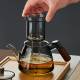 Glass teapot | High temperature resistant thickened tea water separation teapot | Flower teapot | Home | Brewing teapot | Kung Fu tea set