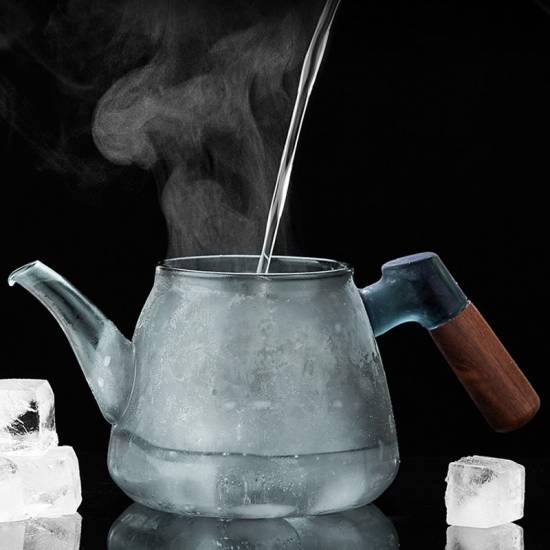 Glass teapot | High temperature resistant thickened tea water separation teapot | Flower teapot | Home | Brewing teapot | Kung Fu tea set