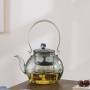 Glass handle kettle|Glass kettle steaming tea kettle|Tea boiling kettle|Flower tea kettle|Tea making kettle|Tea party tea set