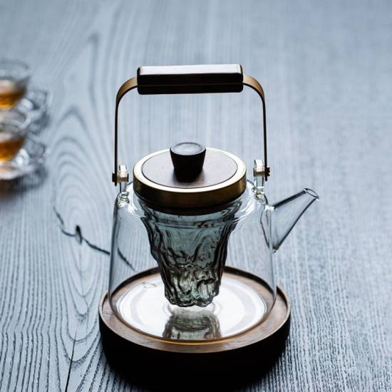 Teapot | High-temperature-resistant dual-purpose glass kettle that can be steamed over open flames | Lift kettle | Flower teapot