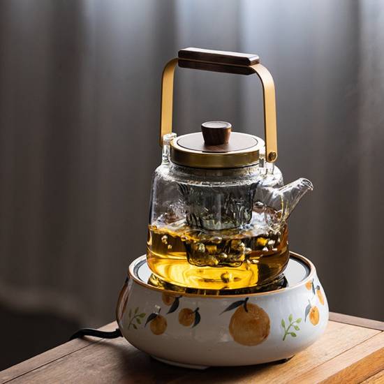 Teapot | High-temperature-resistant dual-purpose glass kettle that can be steamed over open flames | Lift kettle | Flower teapot Teapot | High-temperature-resistant dual-purpose glass kettle that can be steamed over open flames | Lift kettle | Flower teapot