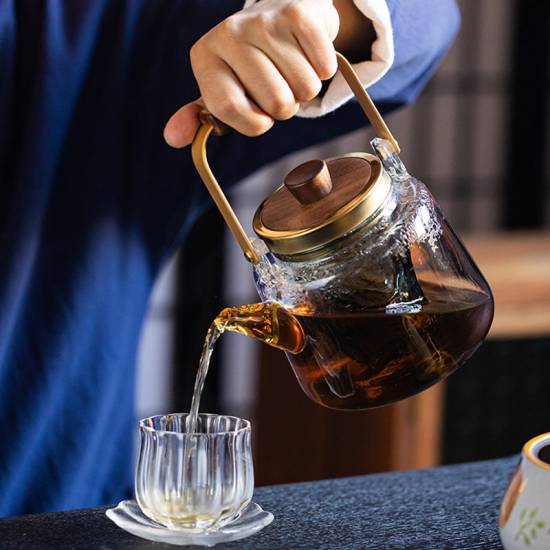 Teapot | High-temperature-resistant dual-purpose glass kettle that can be steamed over open flames | Lift kettle | Flower teapot Teapot | High-temperature-resistant dual-purpose glass kettle that can be steamed over open flames | Lift kettle | Flower teapot