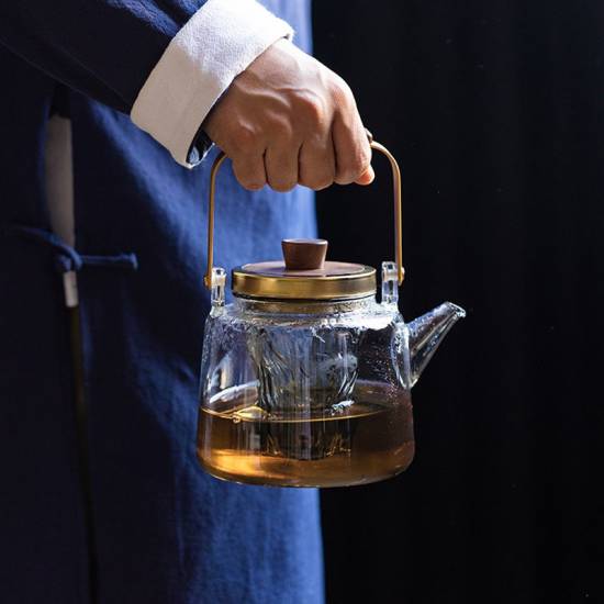 Teapot | High-temperature-resistant dual-purpose glass kettle that can be steamed over open flames | Lift kettle | Flower teapot Teapot | High-temperature-resistant dual-purpose glass kettle that can be steamed over open flames | Lift kettle | Flower teapot