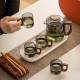 Glass tea set | travel tea set | portable quick cup | outdoor tea set | kung fu tea set | tea party tea set | afternoon tea set