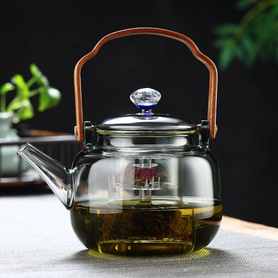 Glass teapot|teapot|heat-resistant glass handle pot|boiling teapot|flower teapot|tea set|afternoon tea set Glass teapot|teapot|heat-resistant glass handle pot|boiling teapot|flower teapot|tea set|afternoon tea set