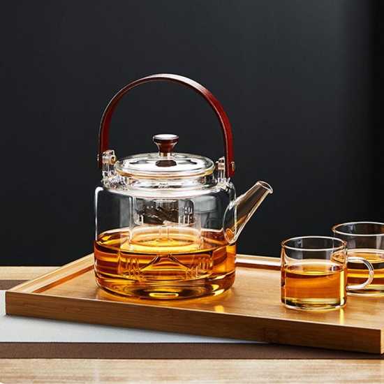 Glass teapot|Glass tea steamer|High temperature resistant glass kettle|Glass handle pot|Teapot|Tea party set|Afternoon tea set Glass teapot|Glass tea steamer|High temperature resistant glass kettle|Glass handle pot|Teapot|Tea party set|Afternoon tea set