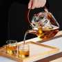 Glass teapot|Glass tea steamer|High temperature resistant glass kettle|Glass handle pot|Teapot|Tea party set|Afternoon tea set