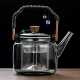 Thickened glass teapot | Steaming and boiling teapot | High temperature resistant teapot|Glass handle kettle|Tea party set|Afternoon tea set