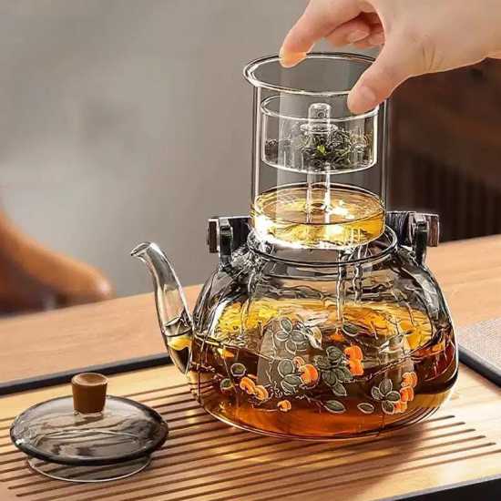 Glass teapot|Glass handle kettle|Ceramic kettle|Teapot|Flower teapot|Tea party set|Afternoon tea set|Handmade gifts Glass teapot|Glass handle kettle|Ceramic kettle|Teapot|Flower teapot|Tea party set|Afternoon tea set|Handmade gifts
