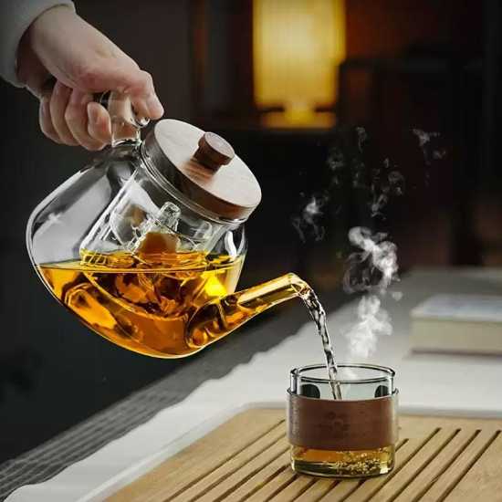 Glass teapot | glass kettle | electric ceramic stove glass steaming teapot | tea party set | afternoon tea set | birthday gift Glass teapot | glass kettle | electric ceramic stove glass steaming teapot | tea party set | afternoon tea set | birthday gift