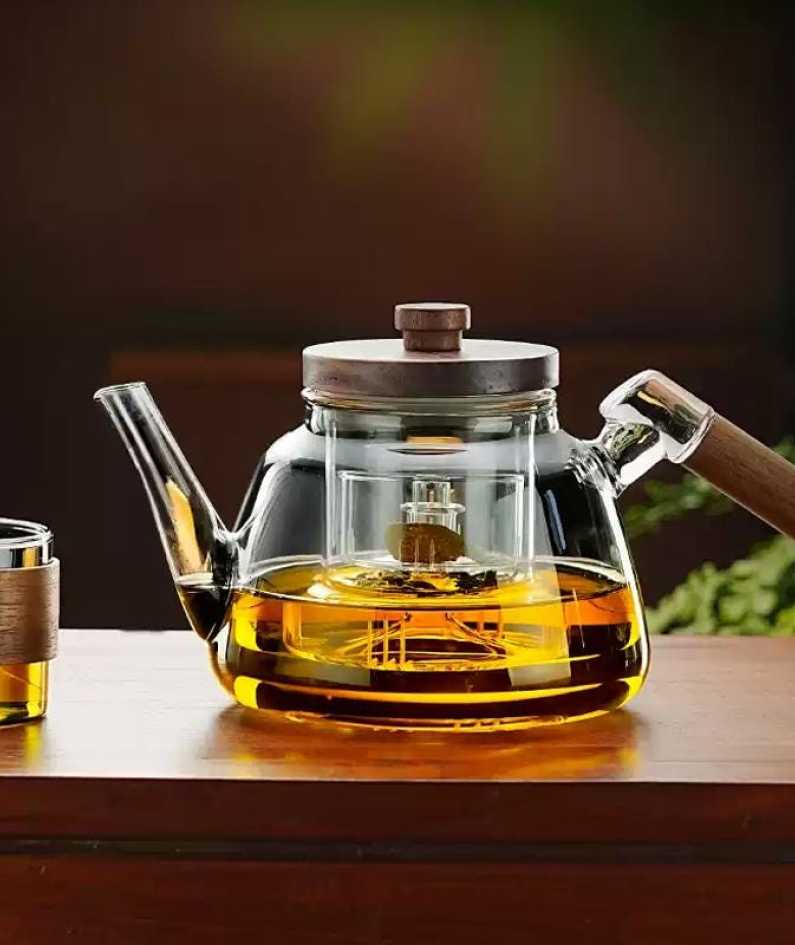 Glass teapot | glass kettle | electric ceramic stove glass steaming teapot | tea party set | afternoon tea set | birthday gift