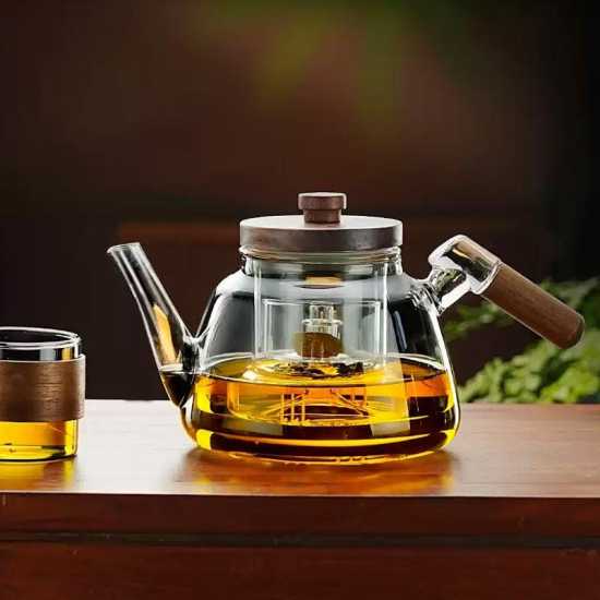Glass teapot | glass kettle | electric ceramic stove glass steaming teapot | tea party set | afternoon tea set | birthday gift
