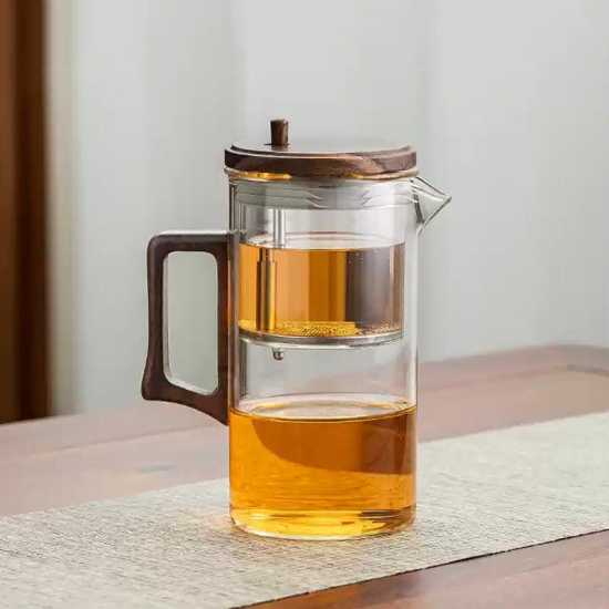 High temperature resistant glass teapot | one-touch filter tea and water separation tea maker | tea set | tea party set | afternoon tea set High temperature resistant glass teapot | one-touch filter tea and water separation tea maker | tea set | tea party set | afternoon tea set