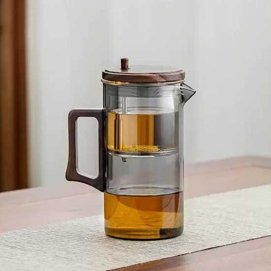 High temperature resistant glass teapot | one-touch filter tea and water separation tea maker | tea set | tea party set | afternoon tea set High temperature resistant glass teapot | one-touch filter tea and water separation tea maker | tea set | tea party set | afternoon tea set