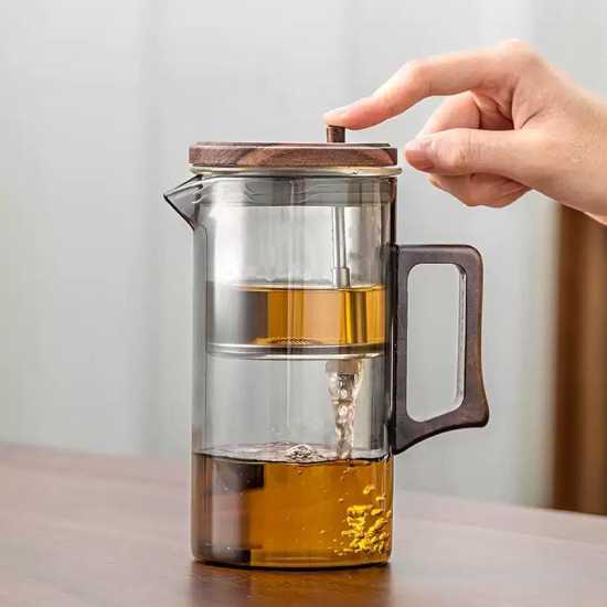 High temperature resistant glass teapot | one-touch filter tea and water separation tea maker | tea set | tea party set | afternoon tea set High temperature resistant glass teapot | one-touch filter tea and water separation tea maker | tea set | tea party set | afternoon tea set
