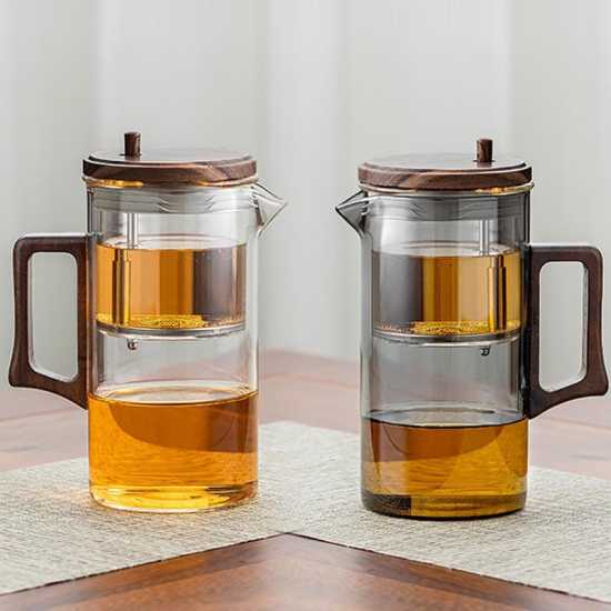 High temperature resistant glass teapot | one-touch filter tea and water separation tea maker | tea set | tea party set | afternoon tea set High temperature resistant glass teapot | one-touch filter tea and water separation tea maker | tea set | tea party set | afternoon tea set