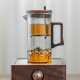 High temperature resistant glass teapot | one-touch filter tea and water separation tea maker | tea set | tea party set | afternoon tea set