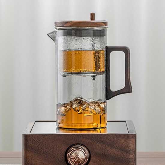 High temperature resistant glass teapot | one-touch filter tea and water separation tea maker | tea set | tea party set | afternoon tea set High temperature resistant glass teapot | one-touch filter tea and water separation tea maker | tea set | tea party set | afternoon tea set