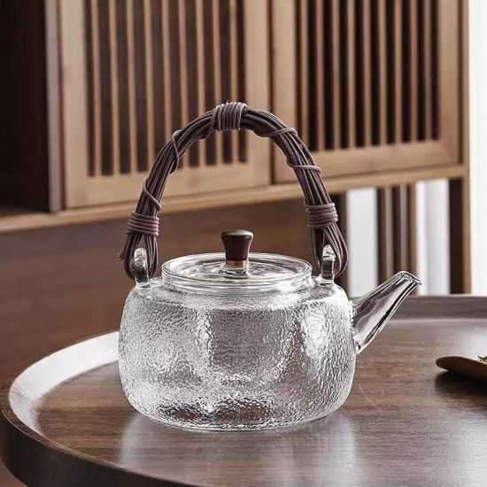 Hammered glass teapot | High temperature resistant glass teapot | Glass kettle | Electric ceramic stove teapot | Lift pot |Tea party tea set Hammered glass teapot | High temperature resistant glass teapot | Glass kettle | Electric ceramic stove teapot | Lift pot |Tea party tea set