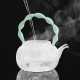 Glass teapot|tea and water separation teapot|glass handle teapot|flower teapot|tea maker|tea set|tea party set|afternoon tea set