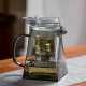High temperature resistant glass teapot | one-touch tea and water separation teapot | flower teapot | tea party set | afternoon tea set