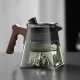 Glass teapot | High temperature resistant glass steaming teapot | Thickened glass kettle | Integrated steaming teapot