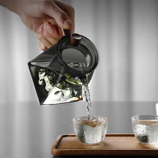 Glass teapot | High temperature resistant glass steaming teapot | Thickened glass kettle | Integrated steaming teapot Glass teapot | High temperature resistant glass steaming teapot | Thickened glass kettle | Integrated steaming teapot