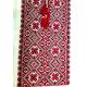 Ukrainian custom embroidered shirt for men White linen wedding costume Slavic red black cross stitch embroidery Ethnic Christmas gift